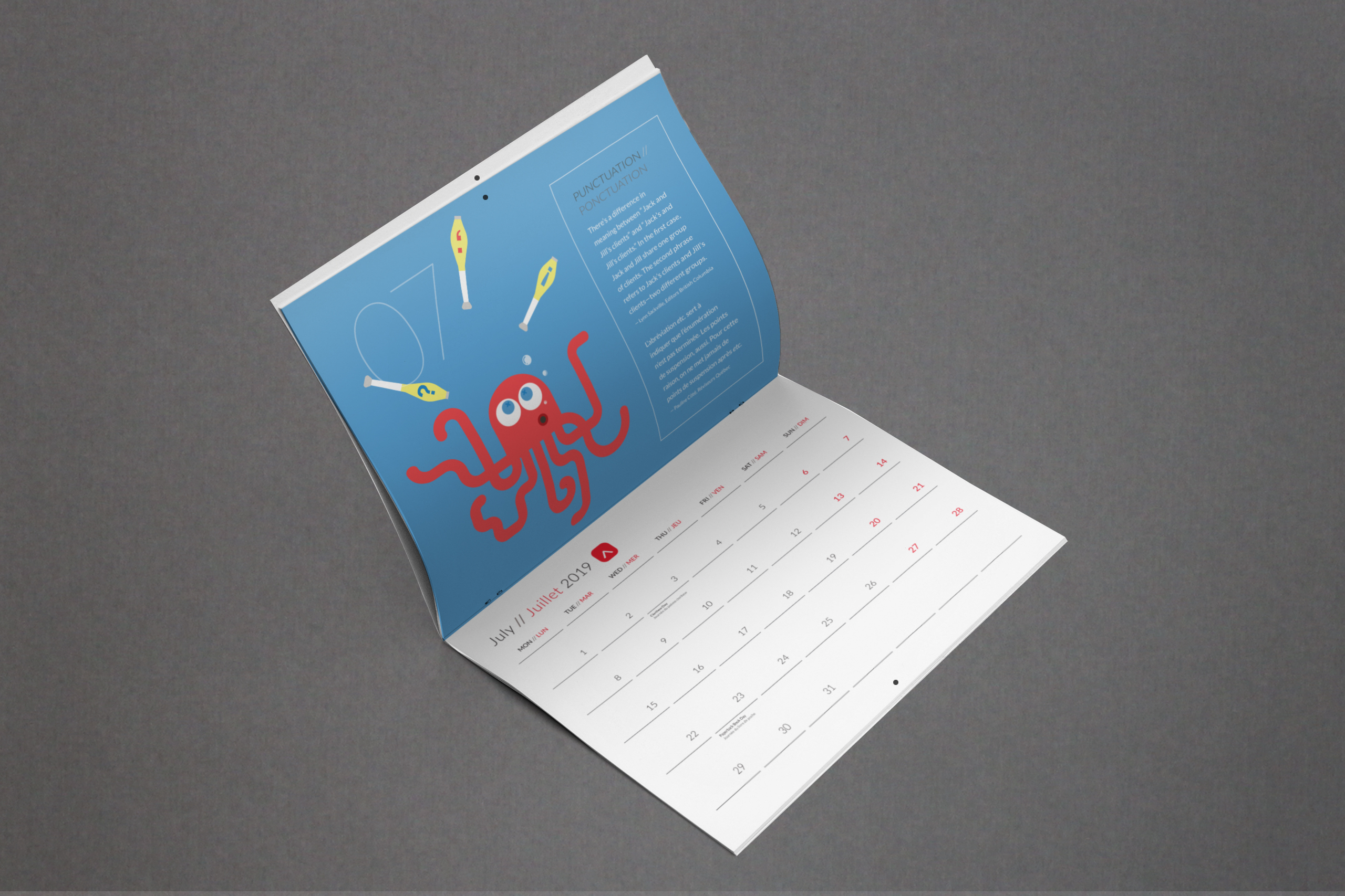 Editors Canada Wall Calendar
